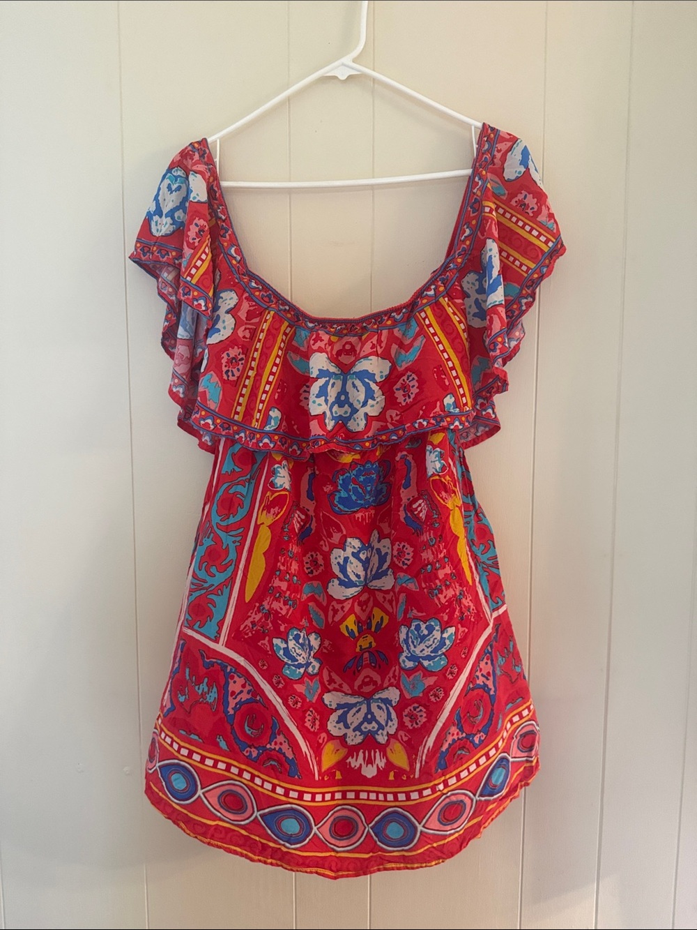 Flying Tomato Floral off shoulder blouse